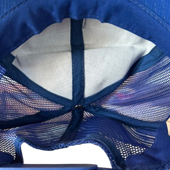VTG US Air Force Trucker Hat A Great Way of Life Blue Mesh Snapback Retro Cap - Picture 7 of 8